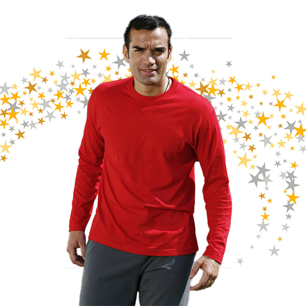 T-shirt in cotone da lavoro modello unisex unisex manica lunga - immagine 4