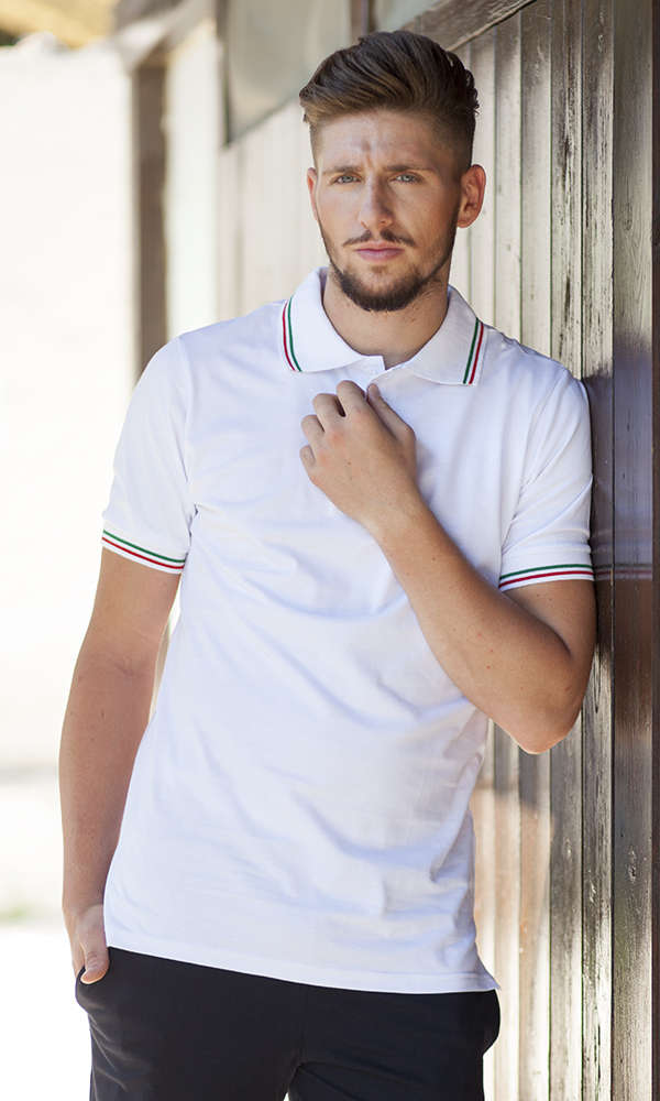 Polo con tricolore in Cotone - immagine 3